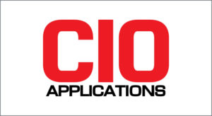 Red and black CIO Applications logo on a white background.