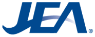 Blue JEA logo.